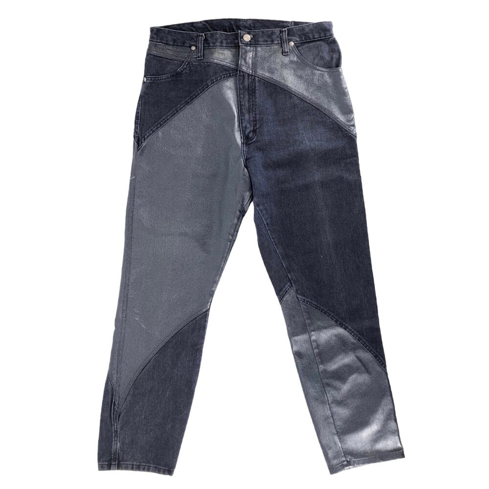 90s Wrangler block panel jeans 1990s vintage